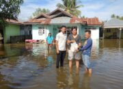 Peduli Korban Banjir, DPC KKIG Almahera Tengah Berbagi Makanan Siap Saji