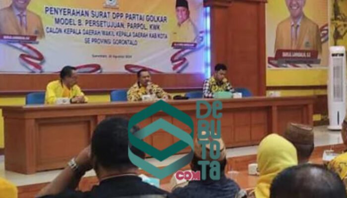 Tanpa Mahar, Golkar Resmi Umumkan Pasangan Cakada Se Gorontalo