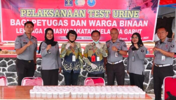 Terkait P4GN, Lapas Garut Gandeng BNN Periksa Urine Petugas & Ratusan WBP