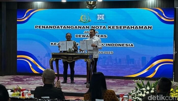 Dukung Penegakan Hukum-Kemerdekaan Pers, Kejagung dan Dewan Pers Teken MoU