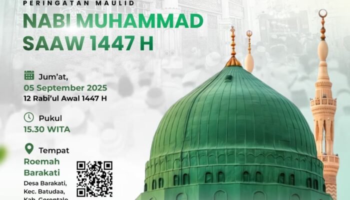 Peringatan Maulid Nabi Muhammad SAW 1447 H di Gorontalo, Momentum Doa untuk Keselamatan Bangsa