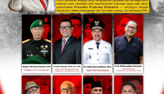 Forum Refleksi Nasional dari Gorontalo Bahas Kepemimpinan Prabowo dan Arah Indonesia ke Depan