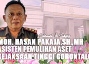 Putera Daerah Kembali Lagi, Moh. Hasan Pakaja Jabat Asisten Pemulihan Aset Kejati Gorontalo
