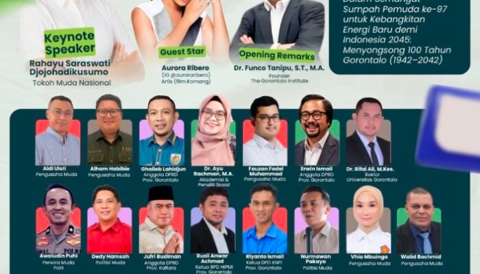 Peringati Sumpah Pemuda ke-97, The Gorontalo Institute Gelar Gorontalo Youth Summit 2025 untuk Rancang Arsitektur 100 Tahun Gorontalo