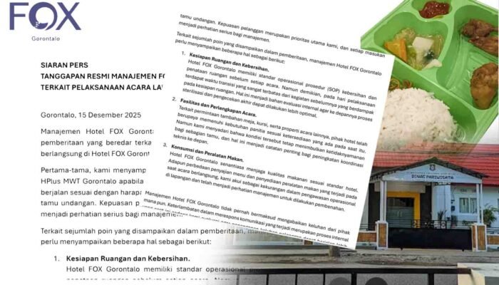 Gugat Hotel Fox dan Dinas Pariwisata Provinsi Gorontalo, Panitia Launching Hplus MWT Tempuh Jalur Hukum