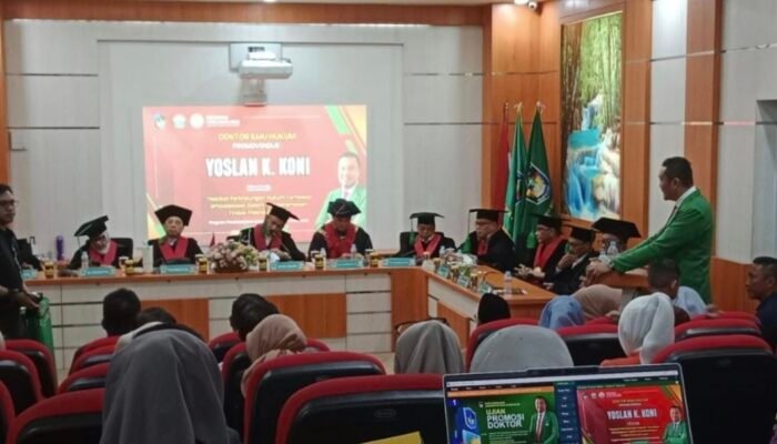 Disertasi Perlindungan Whistleblower dalam Pemberantasan Korupsi, Yoslan Koni Raih Doktor Ilmu Hukum