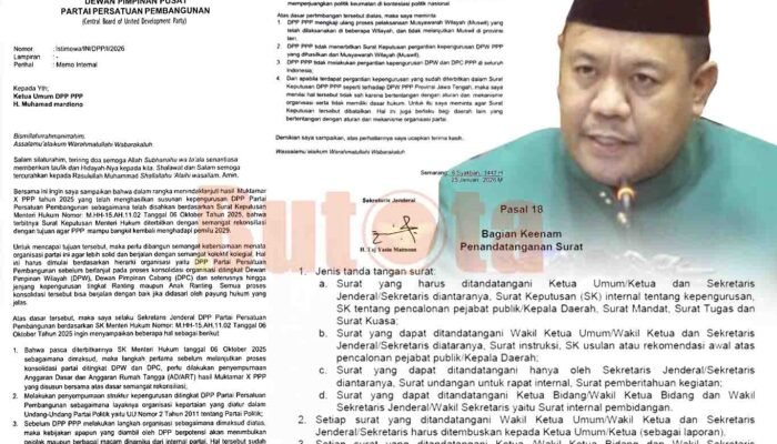 Pentolan PPP Gorontalo Tolak Kepengurusan DPW, SK Ismet Mile Hanya Ditandatangani Wakil Sekjen, Jelas Melanggar Peraturan Organisasi