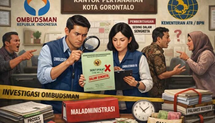 Berdalih Saat Terbitkan SHM Bersengketa, Ombudsman Nyatakan Kantah Kota Gorontalo Maladministrasi
