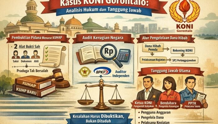 [Kasus KONI Gorontalo] Antara Dugaan, Proses Hukum, dan Prinsip Keadilan Sesuai KUHAP & KUHP Baru