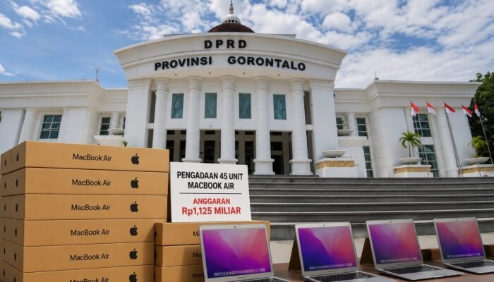 Pengadaan 45 MacBook Air DPRD Provinsi Gorontalo, Diduga Tidak Masuk Perencanaan Banggar