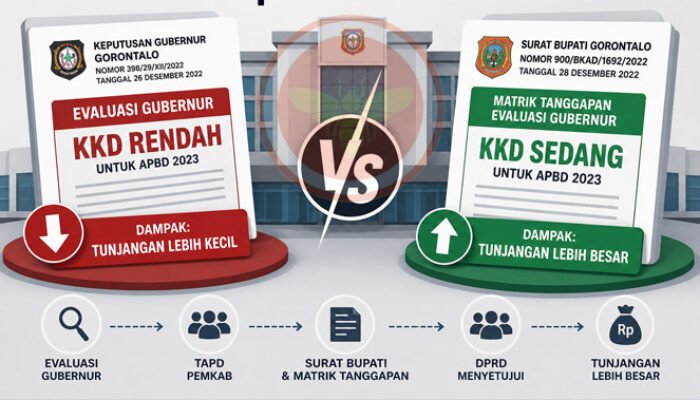 Korupsi TKI DPRD Kabgor, Koreksi Gubernur & Sikap Pemkab Gorontalo Melalui SK Bupati 900