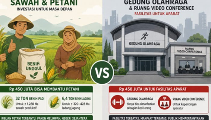 [Malu Dijawab] Urgensi 450 Juta Untuk Gedung Olahraga Kejari Kabgor atau Bibit Petani Di Ajang Penas XVII