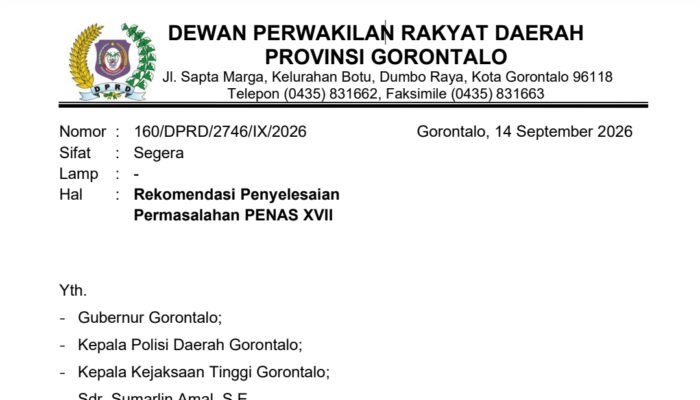 Penyelesaian Hutang Transportasi PENAS, DPRD Gorontalo Minta APH Usut Jika Ada Unsur Korupsi
