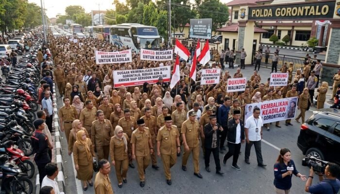 Dugaan Kriminalisasi Walikota Gorontalo, Ribuan ASN dan AMKGB Siap Geruduk Mapolda