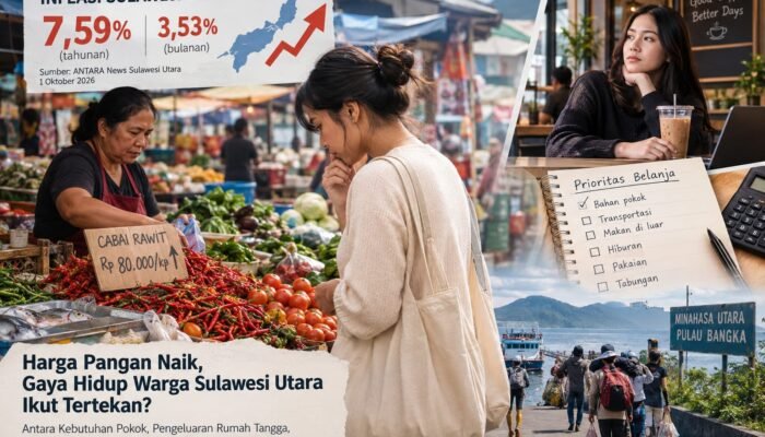 Harga Pangan Naik, Gaya Hidup Warga Sulawesi Utara Ikut Tertekan