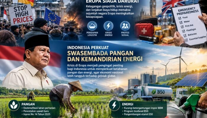 Krisis Eropa Jadi Peringatan, Ketahanan Pangan dan Energi Indonesia Kembali Disorot