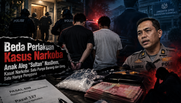 Beda Perlakuan Kasus Narkoba Anak Aleg “Sultan” NasDem, Kasat Narkoba: Satu Punya Barang dan Uang, Satu Hanya Pengguna